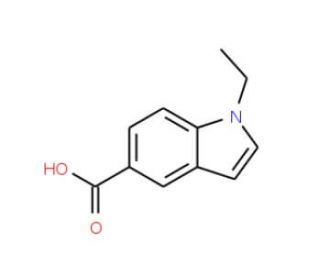 1-ethyl-1H-indole-5-carboxylic acid - chemical structure image