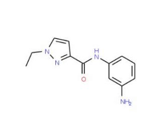 1-Ethyl-1H-pyrazole-3-carboxylic acid(3-amino-phenyl)-amide - chemical structure image