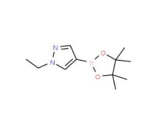 1-Ethyl-1H-pyrazole-4-boronic acid pinacol ester (CAS 847818-70-6) - chemical structure image
