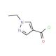 1-Ethyl-1H-pyrazole-4-carbonyl chloride - chemical structure image