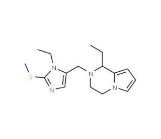 1-Ethyl-2-(3-ethyl-2-methylsulfanyl-3H-imidazol-4-ylmethyl)-1,2,3,4-tetrahydro-pyrrolo[1,2-a]pyrazin - chemical structure ima