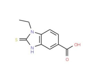 1-ethyl-2-mercapto-1H-benzimidazole-5-carboxylic acid - chemical structure image