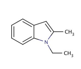 1-Ethyl-2-methylindole (CAS 40876-94-6) - chemical structure image