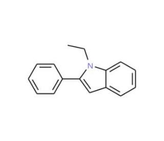 1-Ethyl-2-phenylindole (CAS 13228-39-2) - chemical structure image