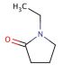 1-Ethyl-2-pyrrolidone (CAS 2687-91-4) - chemical structure image