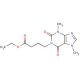 1-(Ethyl-3-carboxypropyl)-3,7-dimethylxanthine (CAS 83636-88-8) - chemical structure image