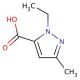1-Ethyl-3-methyl-1H-pyrazole-5-carboxylic acid (CAS 50920-65-5) - chemical structure image