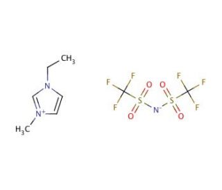 1-Ethyl-3-methylimidazolium bis(trifluoromethylsulfonyl)imide (CAS 174899-82-2) - chemical structure image