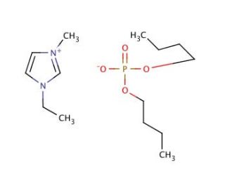 1-Ethyl-3-methylimidazolium dibutyl phosphate (CAS 869858-84-4) - chemical structure image