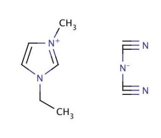 1-Ethyl-3-methylimidazolium dicyanamide (CAS 370865-89-7) - chemical structure image