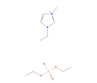 1-Ethyl-3-methylimidazolium diethyl phosphate (CAS 848641-69-0) - chemical structure image