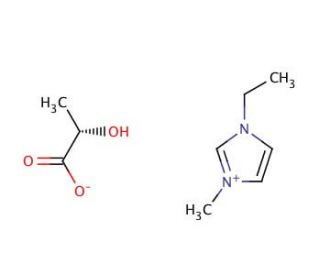 1-Ethyl-3-methylimidazolium L-(&plus;)-lactate (CAS 878132-19-5) - chemical structure image