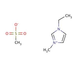 1-Ethyl-3-methylimidazolium methanesulfonate (CAS 145022-45-3) - chemical structure image