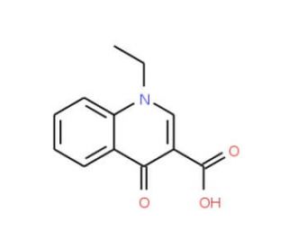 1-ethyl-4-oxo-1,4-dihydroquinoline-3-carboxylic acid - chemical structure image