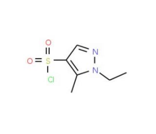 1-Ethyl-5-methyl-1H-pyrazole-4-sulfonyl chloride (CAS 957261-55-1) - chemical structure image