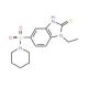 1-ethyl-5-(piperidin-1-ylsulfonyl)-1H-benzimidazole-2-thiol - chemical structure image