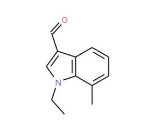 1-Ethyl-7-methyl-1H-indole-3-carbaldehyde - chemical structure image
