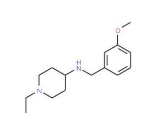 1-Ethyl-N-(3-methoxybenzyl)piperidin-4-amine - chemical structure image
