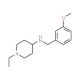 1-Ethyl-N-(3-methoxybenzyl)piperidin-4-amine - chemical structure image