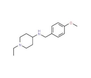 1-Ethyl-N-(4-methoxybenzyl)piperidin-4-amine - chemical structure image