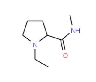 1-Ethyl-N-methylpyrrolidine-2-carboxamide (CAS 107599-38-2) - chemical structure image
