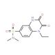 1-ethyl-N,N-dimethyl-2,3-dioxo-1,2,3,4-tetrahydroquinoxaline-6-sulfonamide - chemical structure image
