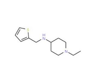 1-Ethyl-N-(thien-2-ylmethyl)piperidin-4-amine - chemical structure image