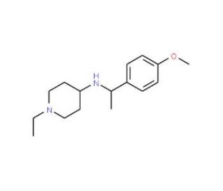 (1-Ethyl-piperidin-4-yl)-[1-(4-methoxy-phenyl)-ethyl]-amine - chemical structure image
