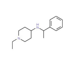 (1-Ethyl-piperidin-4-yl)-(1-phenyl-ethyl)-amine - chemical structure image