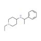(1-Ethyl-piperidin-4-yl)-(1-phenyl-ethyl)-amine - chemical structure image
