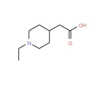 (1-Ethyl-piperidin-4-yl)-acetic acid (CAS 915922-85-9) - chemical structure image