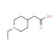 (1-Ethyl-piperidin-4-yl)-acetic acid (CAS 915922-85-9) - chemical structure image