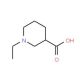 1-Ethyl-piperidine-3-carboxylic acid (CAS 861071-98-9) - chemical structure image