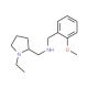 (1-Ethyl-pyrrolidin-2-ylmethyl)-(2-methoxy-benzyl)-amine - chemical structure image