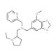 (1-Ethyl-pyrrolidin-2-ylmethyl)-(7-methoxy-benzo-[1,3]dioxol-5-ylmethyl)-pyridin-2-ylmethyl-amine - chemical structure image