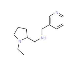 (1-Ethyl-pyrrolidin-2-ylmethyl)-pyridin-3-ylmethyl-amine - chemical structure image