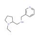(1-Ethyl-pyrrolidin-2-ylmethyl)-pyridin-3-ylmethyl-amine - chemical structure image