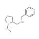 (1-Ethyl-pyrrolidin-2-ylmethyl)-pyridin-4-ylmethyl-amine - chemical structure image