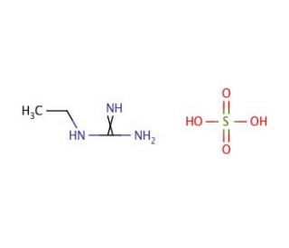 1-Ethylguanidine sulfate (CAS 3482-86-8) - chemical structure image