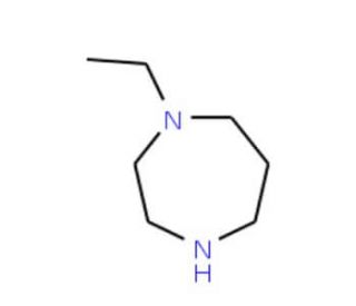 1-Ethylhomopiperazine (CAS 3619-73-6) - chemical structure image