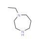 1-Ethylhomopiperazine (CAS 3619-73-6) - chemical structure image