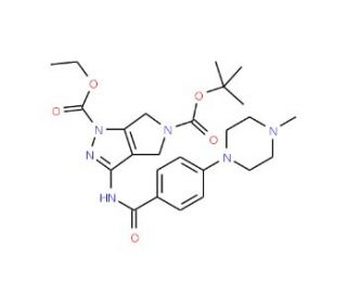 1-Ethyloxycarbonyl-3-[4-(4-Methyl-piperazin-1-yl)-benzoylamino]-5-Boc-4,6-dihydro-pyrrolo[3,4-c]pyrazole (CAS 761443-69-0) -