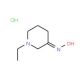 1-Ethylpiperidin-3-oxime hydrochloride (CAS 213627-39-5) - chemical structure image
