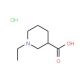 1-Ethylpiperidine-3-carboxylic acid hydrochloride - chemical structure image