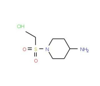 1-(Ethylsulfonyl)piperidin-4-amine hydrochloride - chemical structure image