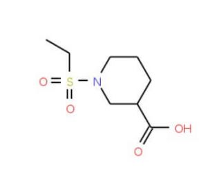 1-(ethylsulfonyl)piperidine-3-carboxylic acid - chemical structure image