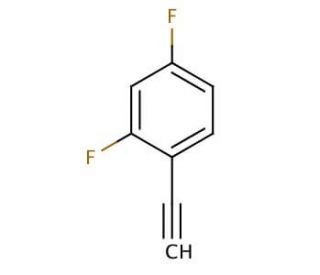 1-Ethynyl-2,4-difluorobenzene (CAS 302912-34-1) - chemical structure image
