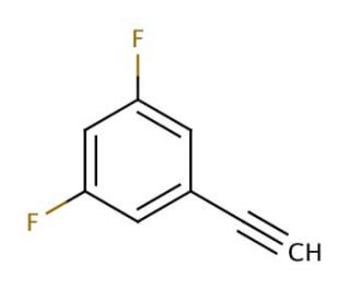 1-Ethynyl-3,5-difluorobenzene (CAS 151361-87-4) - chemical structure image