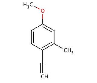1-Ethynyl-4-methoxy-2-methylbenzene (CAS 74331-69-4) - chemical structure image