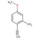 1-Ethynyl-4-methoxy-2-methylbenzene (CAS 74331-69-4) - chemical structure image